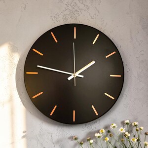 Copper Wall Clock-Farmhouse Wall Clock-Art Deco Rusty-Patina Copper Clock-Original Art-Rustic Home Decor-Metal Wall Art-Housewarming Gift