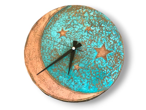 Copper Wall Clock, Wall Clock Unique, Wall Clock Modern, Mall Clock Kitchen, Copper Wall Decor, Minimalist Wall Decor, Baby Room Clock