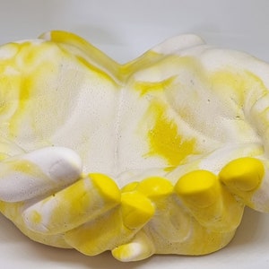 Komvormige genezende handen Woondecoratie/Gips/Kaarshouder/Sleutels/munten/meditatie