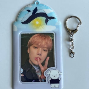 KPOP Monsta X Minhyuk&#39;s Meongko PVC Photocard Holder (&#39;Let&#39;s Gorae&#39; Edition)