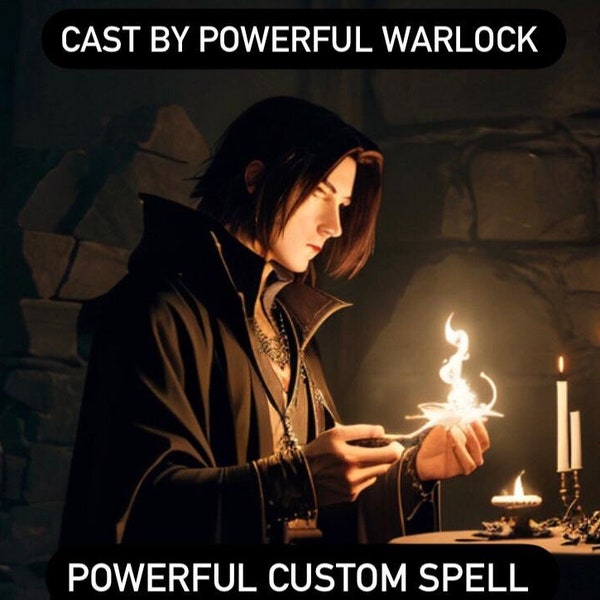 Custom spell casting tarot ritual cast by warlock love money anything sigil art