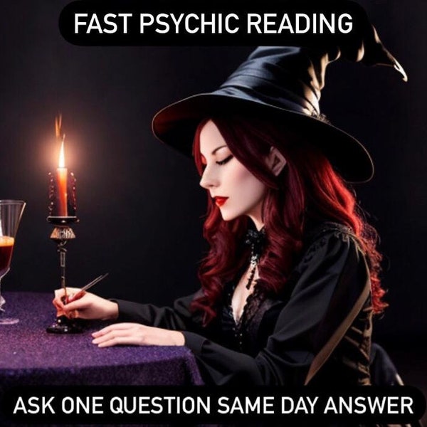 Fast same day same hour reading ask ONE question love money any question psychic reading