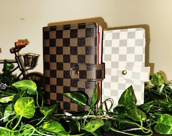Checkered A6 Budget Binder: Savings Challenge Cash Envelope Planner, Matte Vellum Challenges