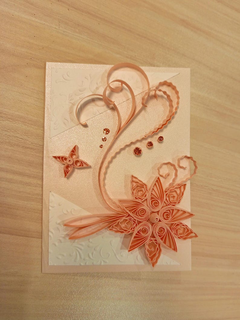 Handmade Quilling Card - Etsy