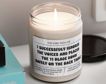 Funny Surg Tech Soy Candle: Operating Room Humor