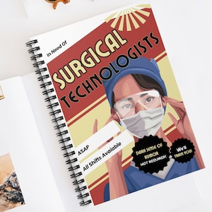 Retro Surgical Tech Notebook: Surgical Technologist Gift