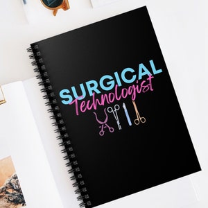 Scrub Tech Notebook, Surgical Technologist, Surgical Tech, Scrub Tech Gift, Scrub Tech Present, Scrub Nurse, Operating room, Medical Gift