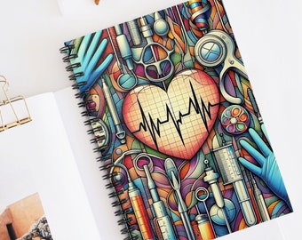 Surgical Instruments Notebook: Steam Punk Medical Art