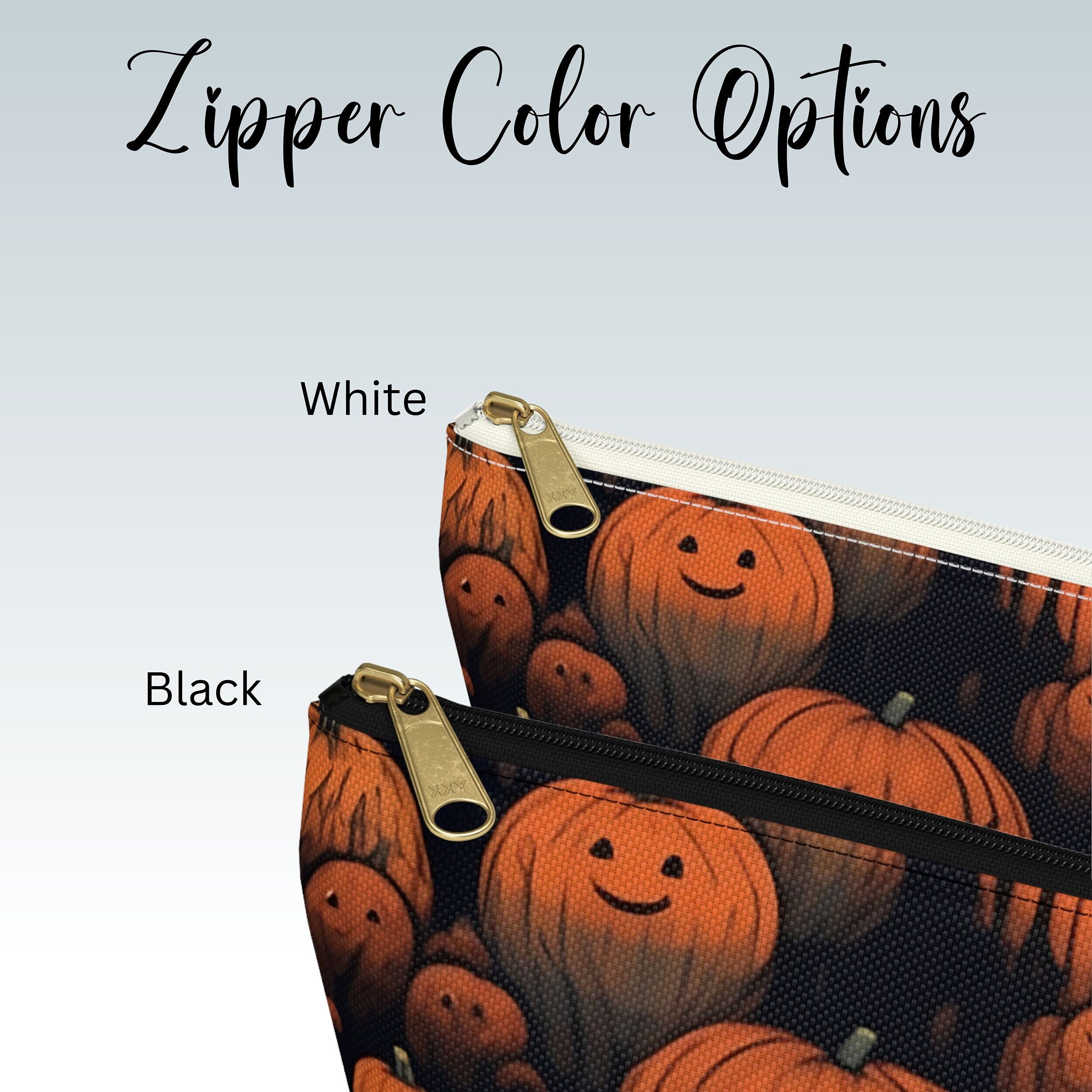 Halloween Pumpkin Patch Cosmetic Bag: Spooky Fall Travel Pouch - Etsy