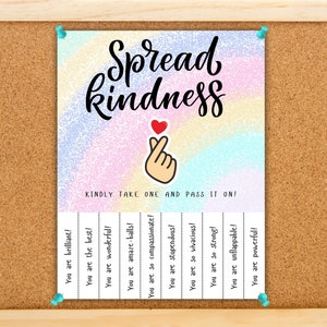 Verbreite Liebe und Positivität mit Bulletin Board Flyern - Inspiriere Freundlichkeit überall!