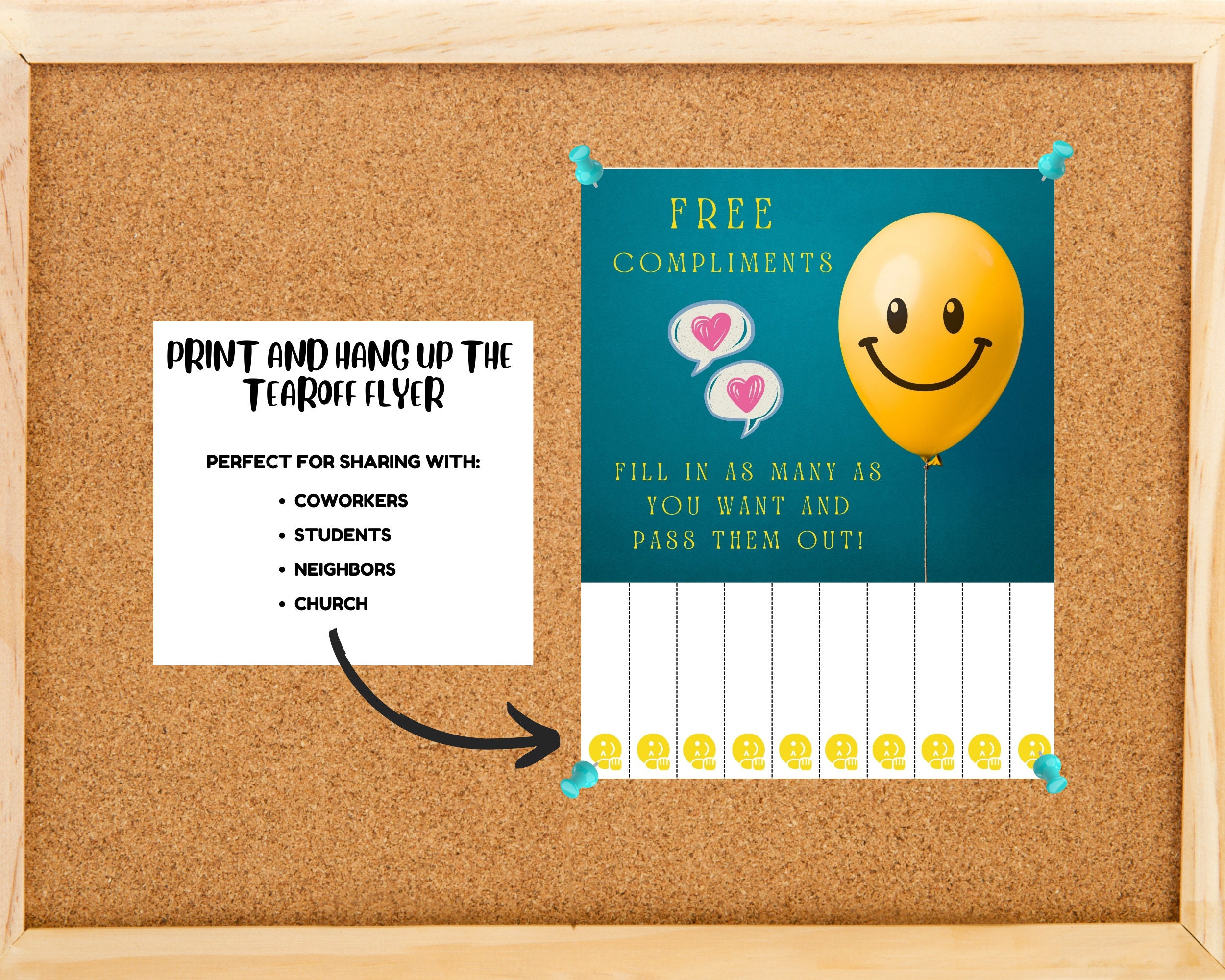 Kindness Compliments Tear-off Flyer: Employee Appreciation (digital ...