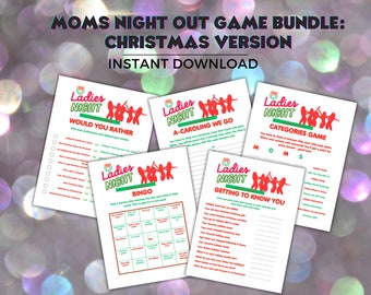 Christmas Moms Night Out Games, Ladies Night Icebreaker (Digital Download)