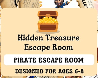 Pirate Escape Room kids, Pirate birthday games, Escape room printable