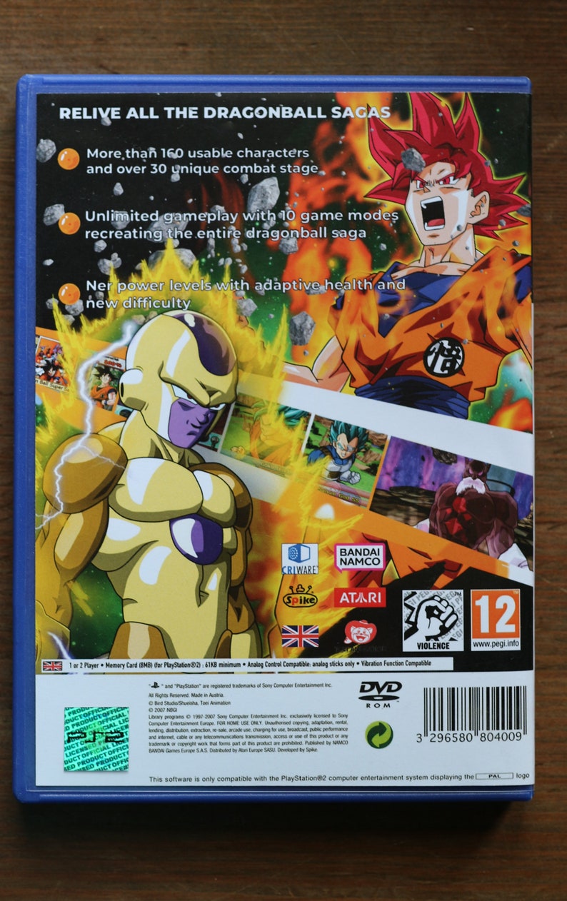 Dragon Ball Z Budokai Tenkaichi 4 REPROMOD PAL NTSC PS2 image 6