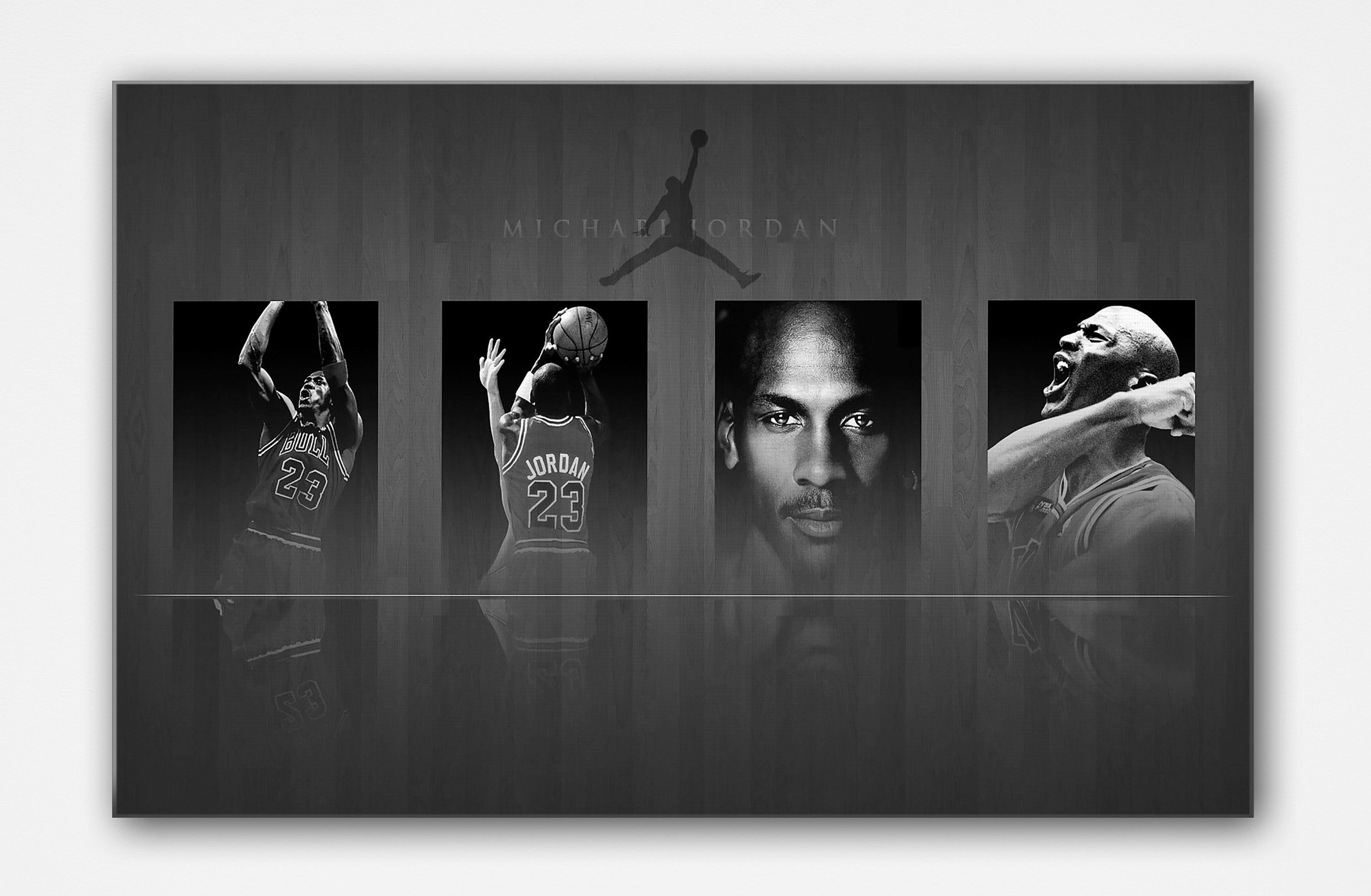 Michael Jordan Canvas Wall Art Michael Jordan Collage Poster Etsy Canada