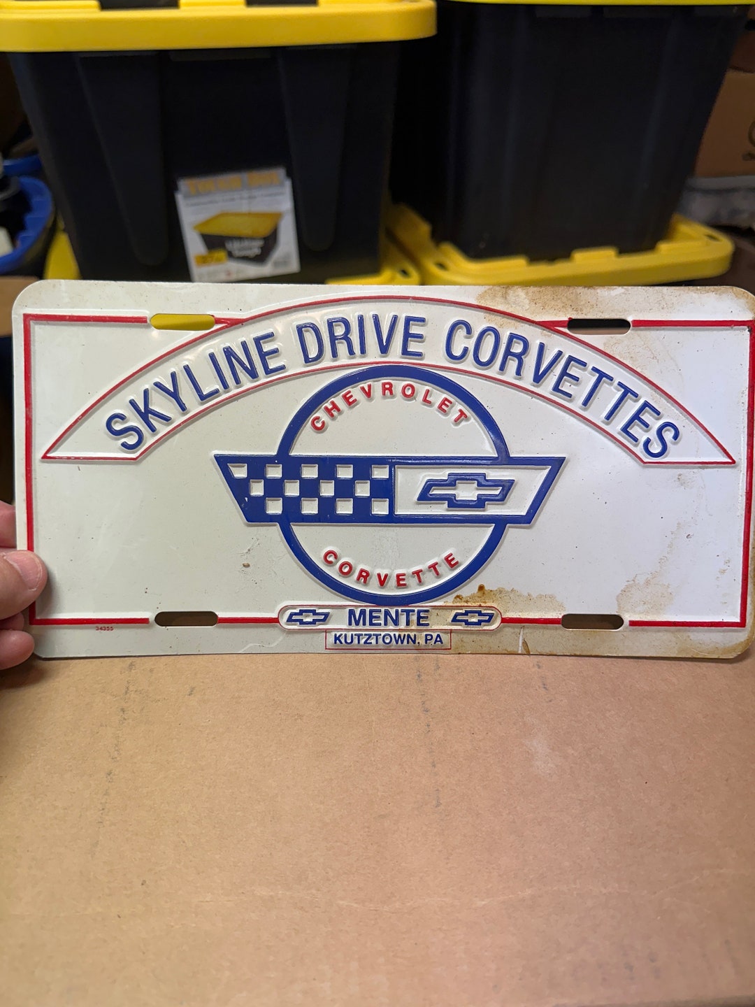 Skyline Drive Corvettes License Plate Etsy