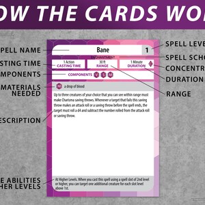 Dnd Accessories, Bard Spell Cards, Custom Playing Cards, Spell Book ...
