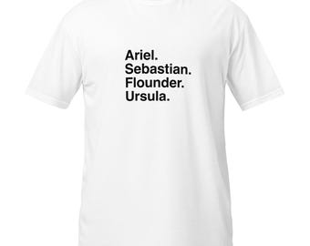 Ariel. Sebastian. Flounder. Ursula.