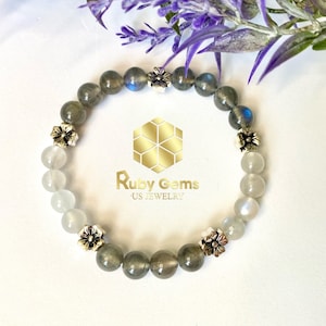Gemstone bracelet,Labradorite bracelet,labradorite Quartz | Women’s bracelet | Moonstone Gems,Moonstone bracelet,gift for her,girl bracelet
