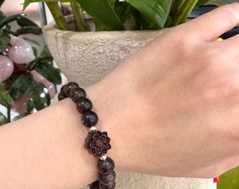 Natural Agarwood Bracelet | Fengshui Wealth & Luck, Inner Peace, Prosperity (Women's)
