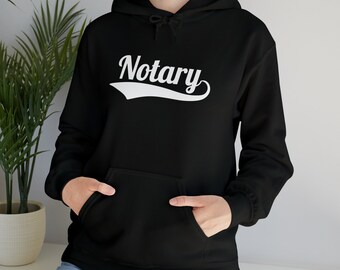 Comfy Notary Hoodie: Unisex Cotton-Blend Professional Apparel