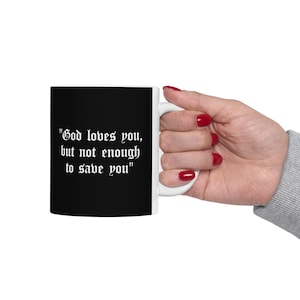 Ethel Cain Lyrics Ceramic Mug: Black Coffee Cup, Music Fan Gift