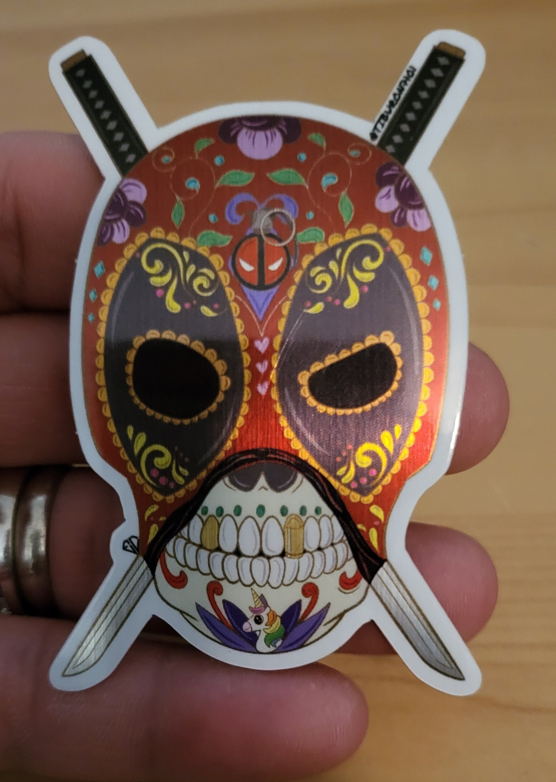 Pool Dead Sugar Skull Sticker - Etsy