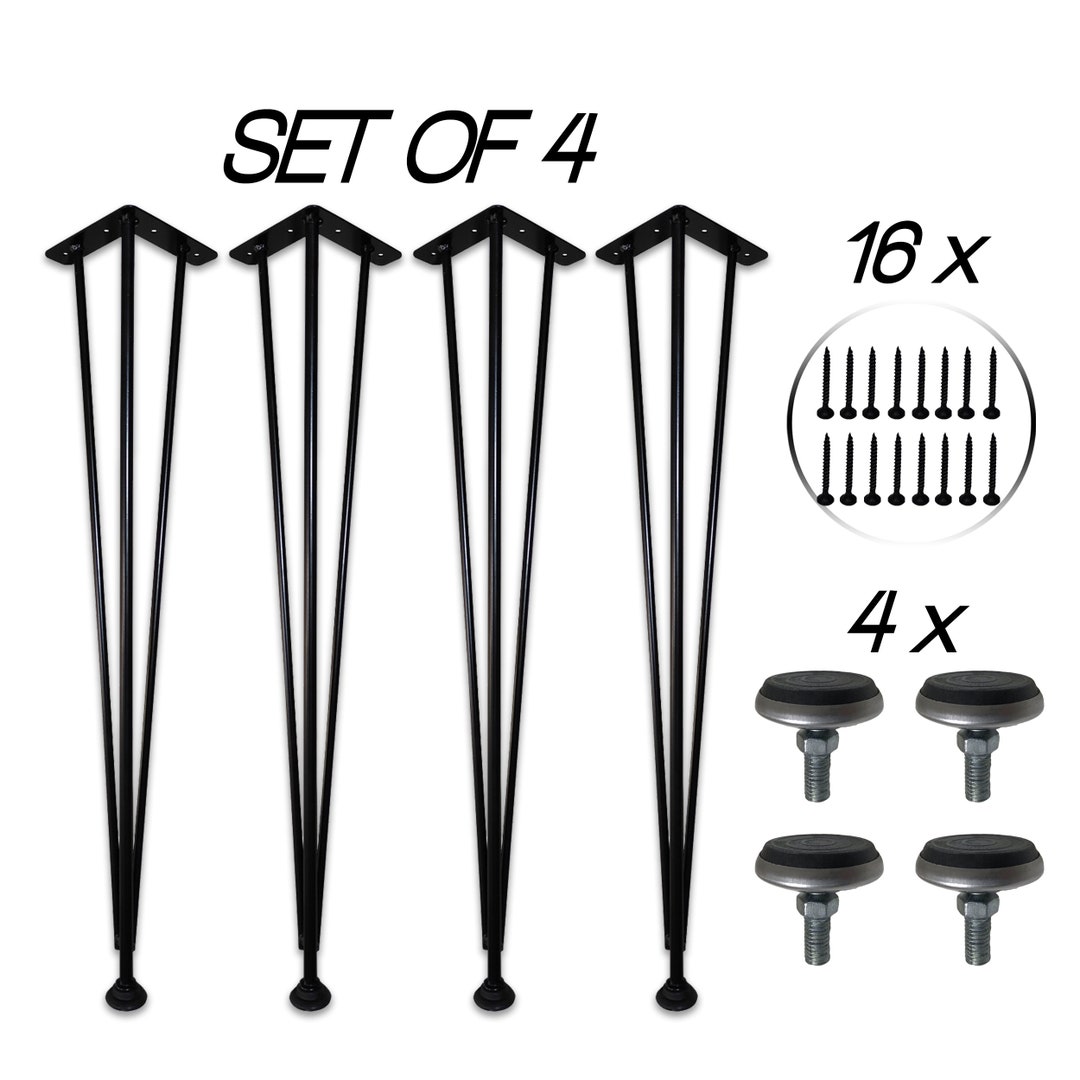 Round Table Legs 18 Coffee Table Legs Adjustable Etsy
