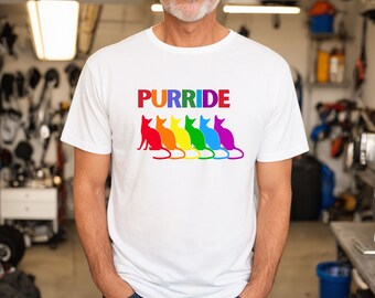 Purride Cat Tee - Pride Shirt for Cat Lovers - LGBTQ