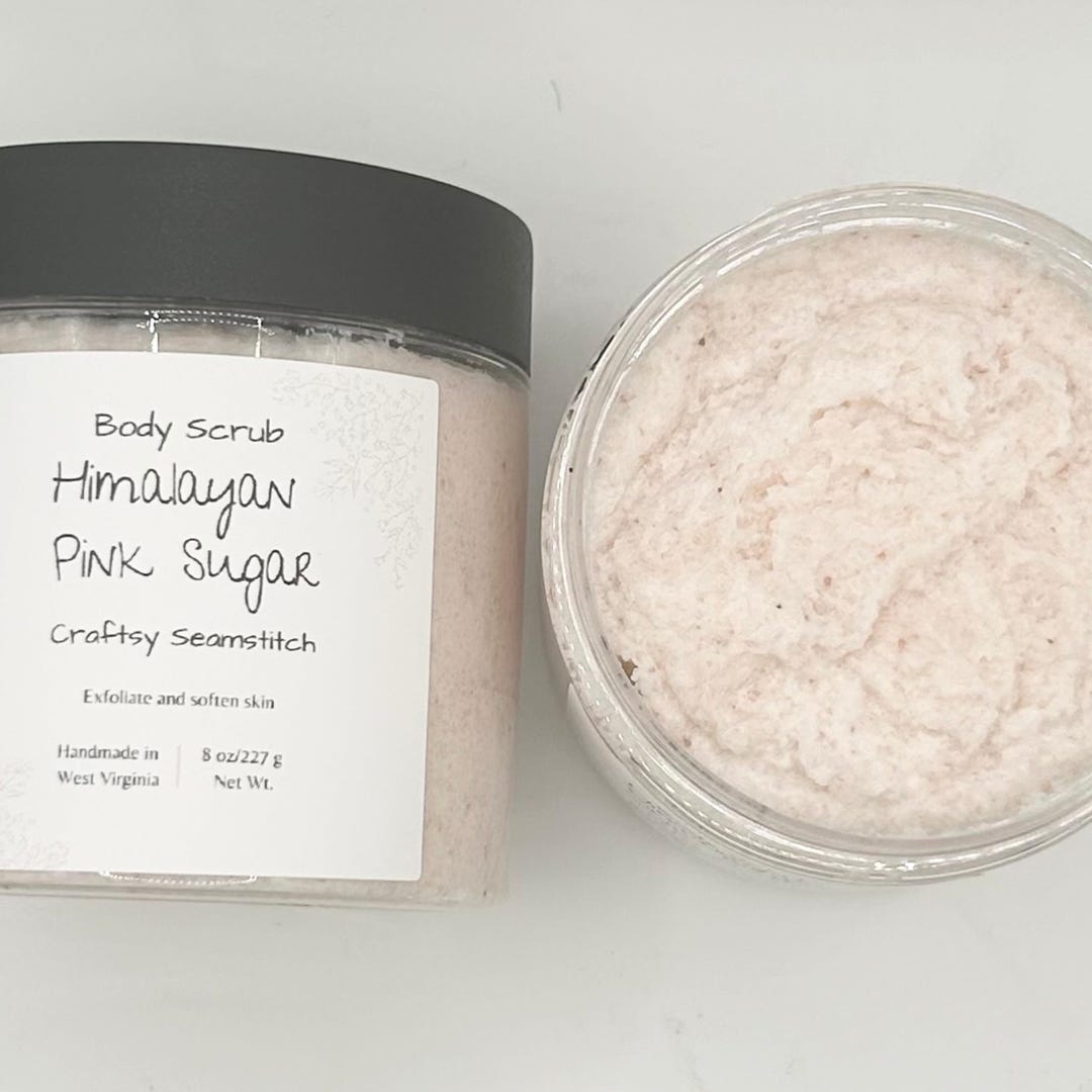 Himalayan Body Scrub, Exfoliating Whipped Pink Sugar Salt Scrub - Etsy