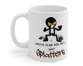 Urkomische lustige Tasse, Neuheit Geschenk mit humorvollem Spruch, Keramik-Kaffeetasse für Büro Humor, schrullige Teetasse, Gag-Geschenkidee, 11 oz, lustig