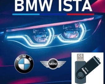 Latest 4.46.51 BMW Ista Esys Rheingold diagnostic software on USB stick for all BMW and Mini vehicles Top service WITH diagnostic cable.