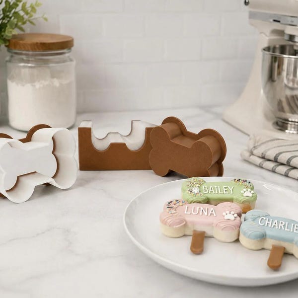 Dog Bone Cake Pop Mold | Cake Pop Press and Popper | Bone Shaped Treat Mold | Baking Tool | Fondant and Cookie Dough Mold