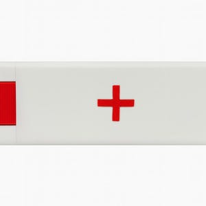 Compact Bandage Dispenser with Red Cross – Portable First Aid Bandage Holder for Purse, Car, Travel, or Nurse Gift