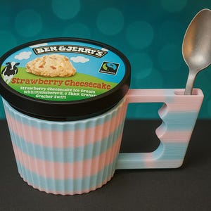 Ice Cream Pint Holder – Fun Handle Grip for Frozen Treats, Fits Ben n Jerry’s Pints – Great Gift for Foodies & Dessert Lovers!