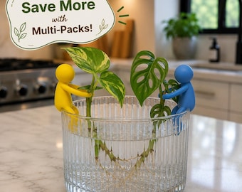 Plant Propagation Buddies | Plant Cutting Holder Stabilizers | Cute Hydroponic Rooting Decor for Indoor Plants