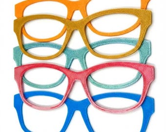 Magnetic Eyewear Toppers Pair – Interchangeable Eyeglass Frames, Magnetic Clip-On Eyeglass Covers, Colorful Eyewear Accessories