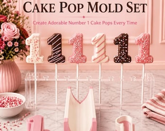 Number 1 Cake Pop Mold Set, First Birthday Cake Pop Mold, Number One Cake Pop Maker, Cake Pop Cutter, Baking Gift