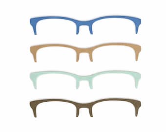 Magnetic Eyewear Brow Toppers Pair – Interchangeable Eyeglass Brow Toppers, Magnetic Clip-On Eyeglass Covers