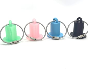 Coban Tape Holder for Nurses - 1" Medical Tape Dispenser with Steel Key Ring | EMS, Paramedic, Phlebotomist, Nurse Badge Accessory