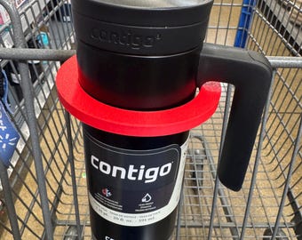 Shopping Cart Cup Holder Insert, Cart Tumbler Holder, Grocery Cart Drink Adapter, Reusable Cart Cup Support