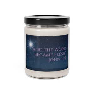 And the Word became Flesh Scented Soy Candle (Cinnamon Vanilla)