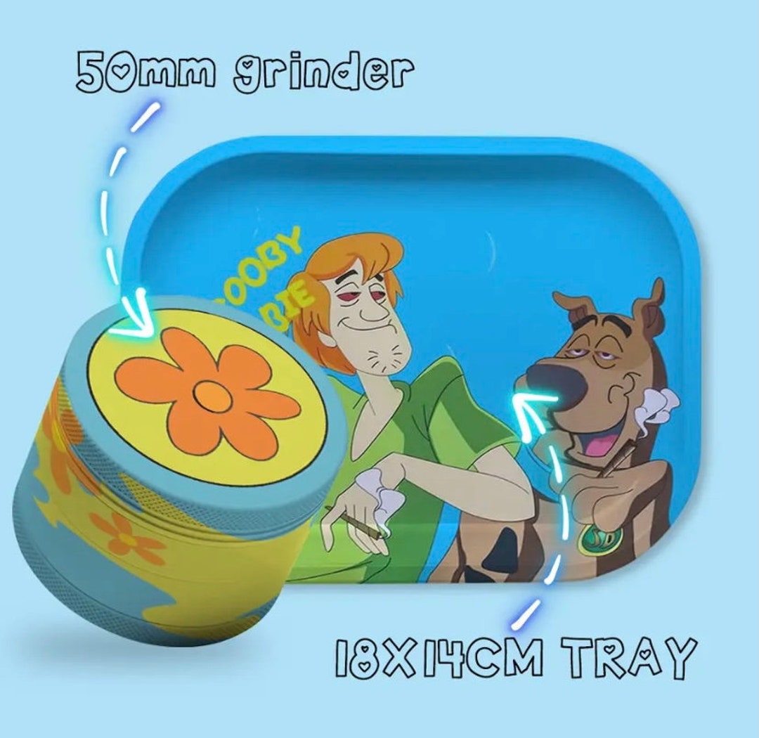 Scooby Doo Rolling Tray 50MM Grinder Rolling Tray Etsy