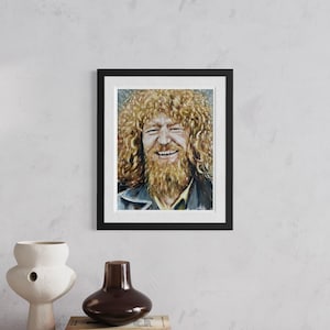 Luke Kelly-portretafdruk - Luke Kelly-kunstafdruk - Luke Kelly-schilderij - The Dubliners-kunstafdruk - Ierse muziekafdruk - Ierland souvenir