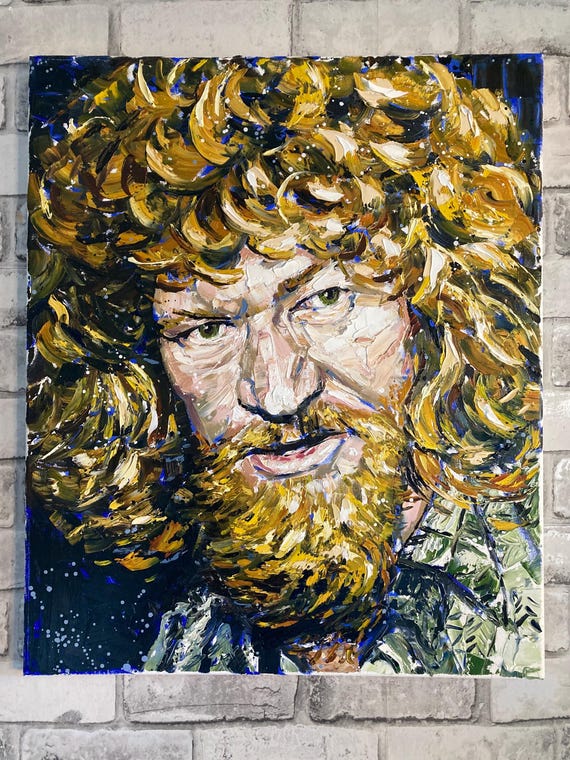 Luke Kelly Art Print | Vibrant Luke Kelly Portrait | Colourful