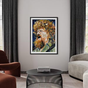Luke Kelly-kunstdruk – portret Ierse muzieklegende