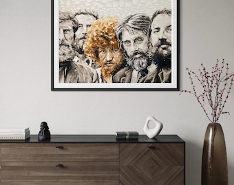Dubliners Art Print | Luke Kelly Portrait, Irish Music Wall Art
