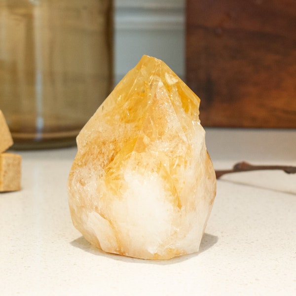 Citrin Rough Cut Crystal, Roher Citrin, Natürlicher Citrin, Citrin-Stein, Crystal Shop, Rocks and Minerals, Crystal Decor, Crystal Display