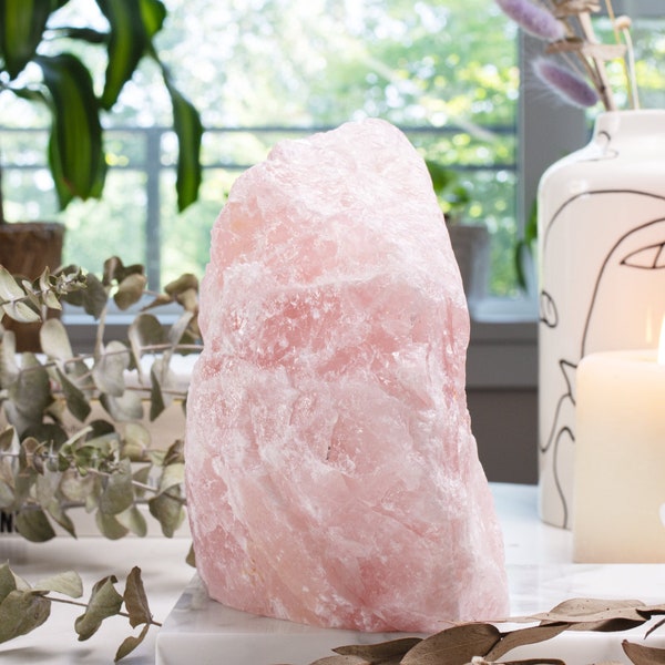 Rose Quartz, Quartz Crystal, Raw Rose Quartz, Large Crystal, Raw Crystals, Crystal Shop, Rocks and Minerals