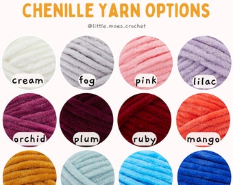 YARN COLOR OPTIONS** ~ Not a for sale item